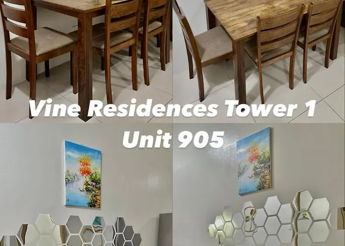 Apartamento Vine Residences 2br, Unli Wifi, Primevideo, Freeparking Near Mall, Kiddie Pool 902 *