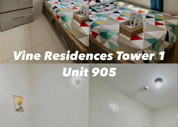 Vine Residences 2br, Unli Wifi, Primevideo, Freeparking Near Mall, Kiddie Pool 902 * Manila